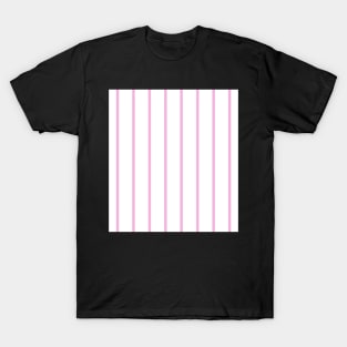 Narrow pink and white stripes T-Shirt